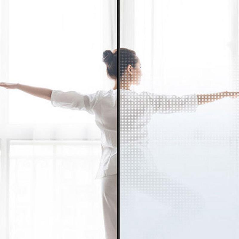 直销新款渐变膜单向圆点办公室隔断磨砂玻璃贴纸透明贴膜直销量大