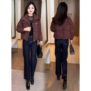 短款羽绒棉服女秋冬新款女士外套轻薄面包棉衣今年流行爆款小棉袄