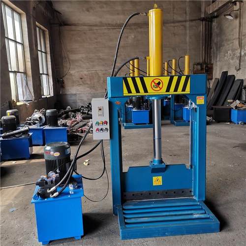 废旧橡胶块液压铡刀 天然胶立式裁断机 单缸切胶机