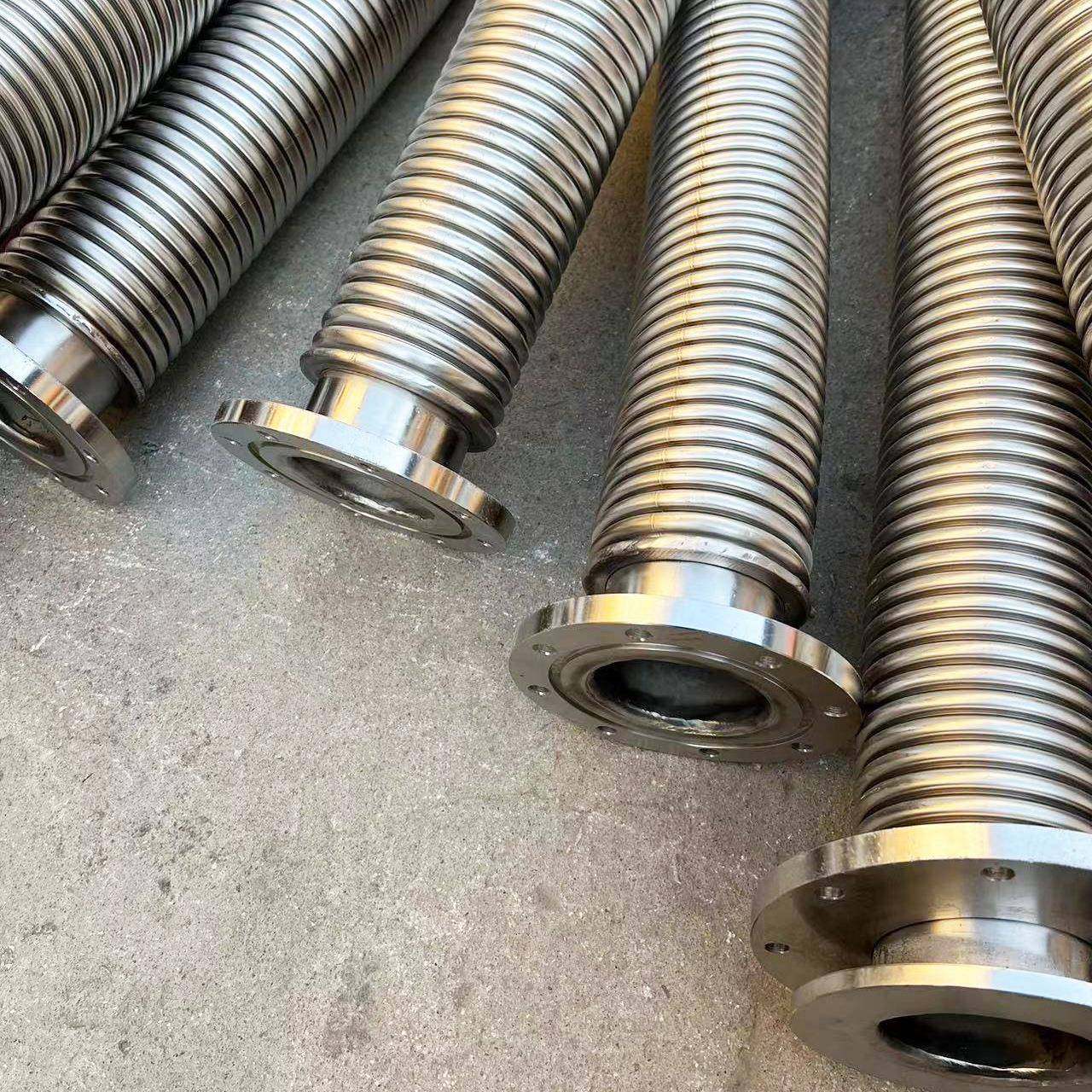 法兰KF真空波纹管304不锈钢柔性软管KF16 25 40 50快装真空软管