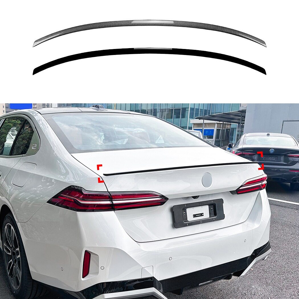 适用宝马5系 I5 G60 525i 530i 2024+耀夜版尾翼扰流板外饰改装