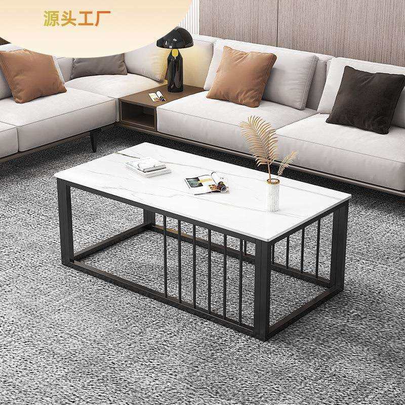 办公室长茶几简约轻奢现代客厅家用小桌子极简茶桌简易小户型岩板