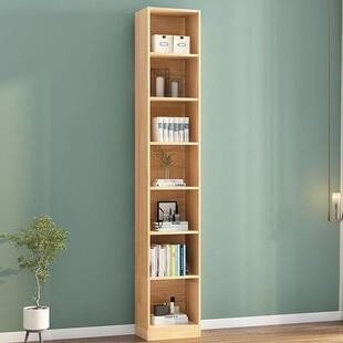 实木书柜架落地儿童置物架收纳架带门家用多层组合格子储物柜