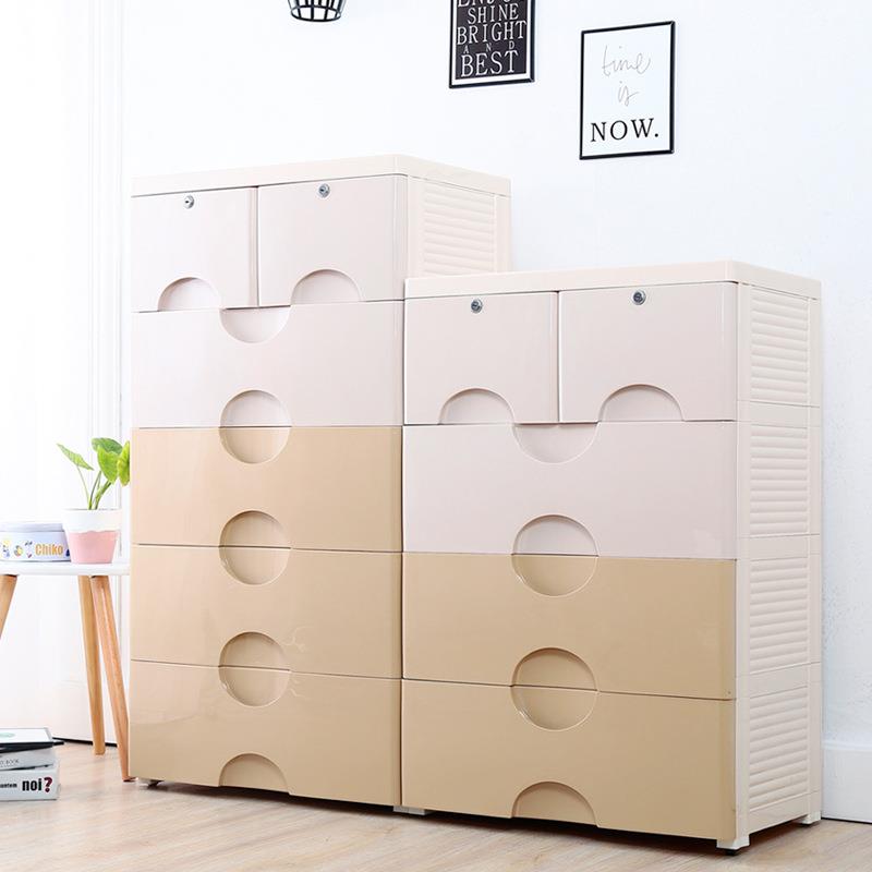 60面宽多层抽屉式收纳柜简易儿童储物柜宝宝衣服整理柜五斗柜子