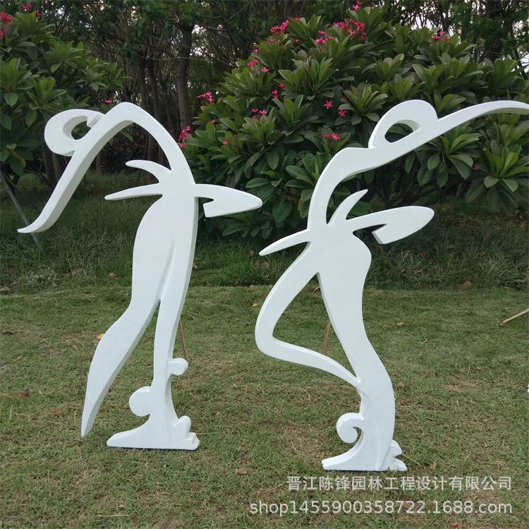 抽象创意卡通人物景观雕塑树脂玻璃钢工艺品大型幼儿园落地大摆件