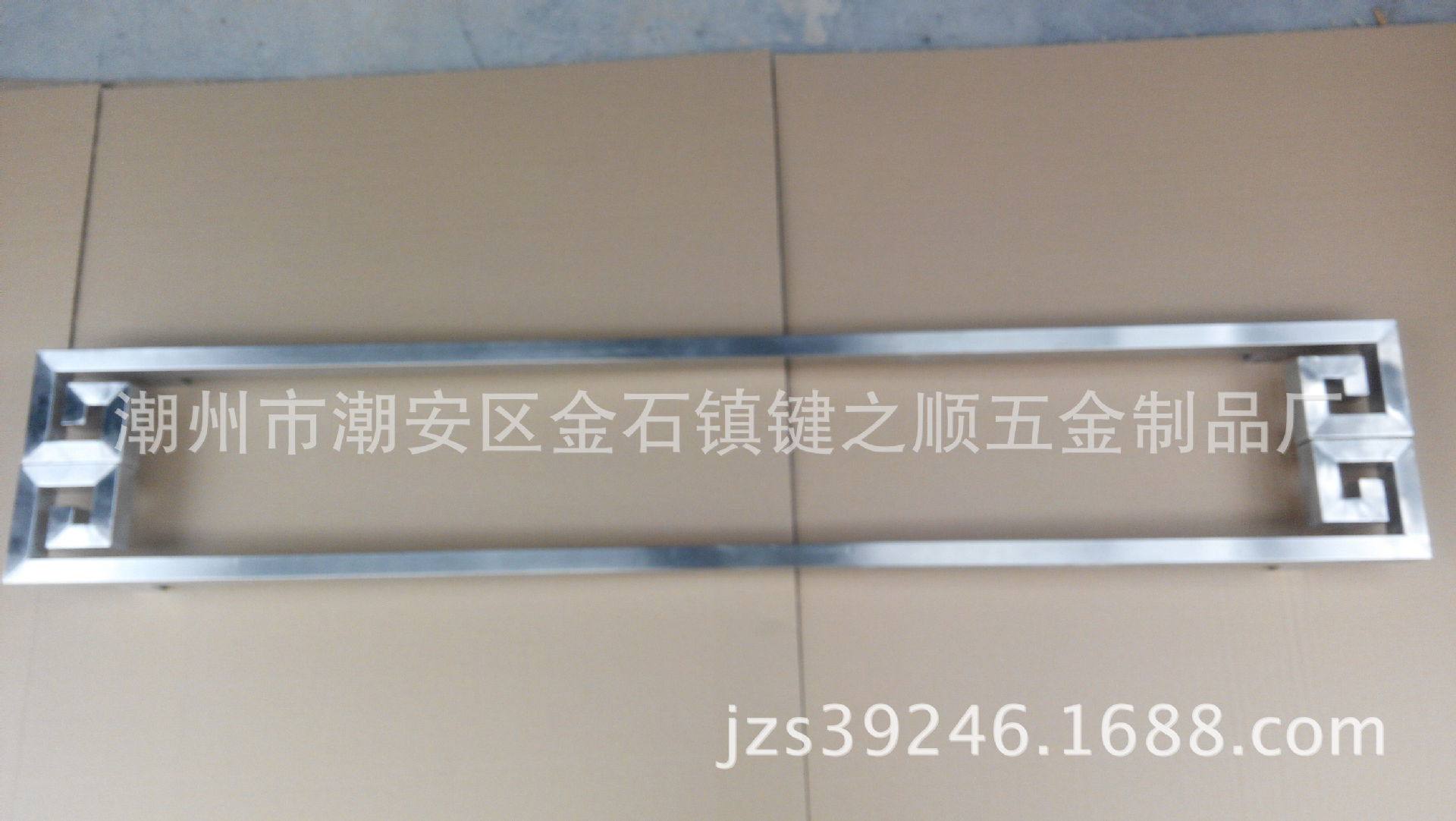 键之顺不锈钢玻璃门拉手酒店商场KTV门把手201五弯方管推拉门