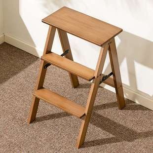 梯子凳子两用实木梯凳家用登高凳多功能可折叠三两步梯台阶凳吧台
