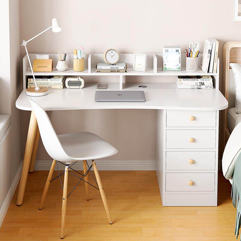 书桌学生家用台式电脑桌小型卧室办公桌简易出租屋带抽屉写字