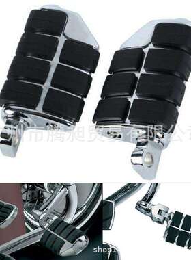 适用于哈雷XL883/1200路王肥仔威路滑翔改装前后脚踏