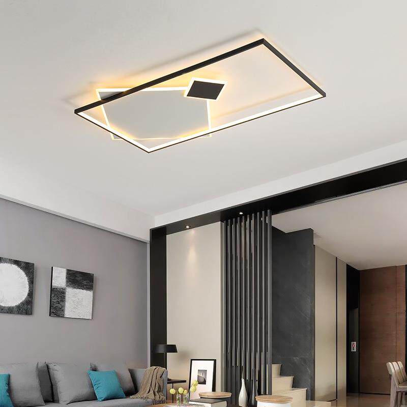 2025简约现代设计创意个性几何方形卧室灯LED吸顶灯客厅书房灯具