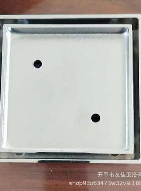 澳洲隐形地漏115x11590mm口径75全铜大口电镀铬色