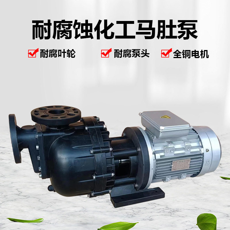 长美220V大头马肚泵卧式化工自吸泵脱硫泵电镀水冷循环泵3KW4KW