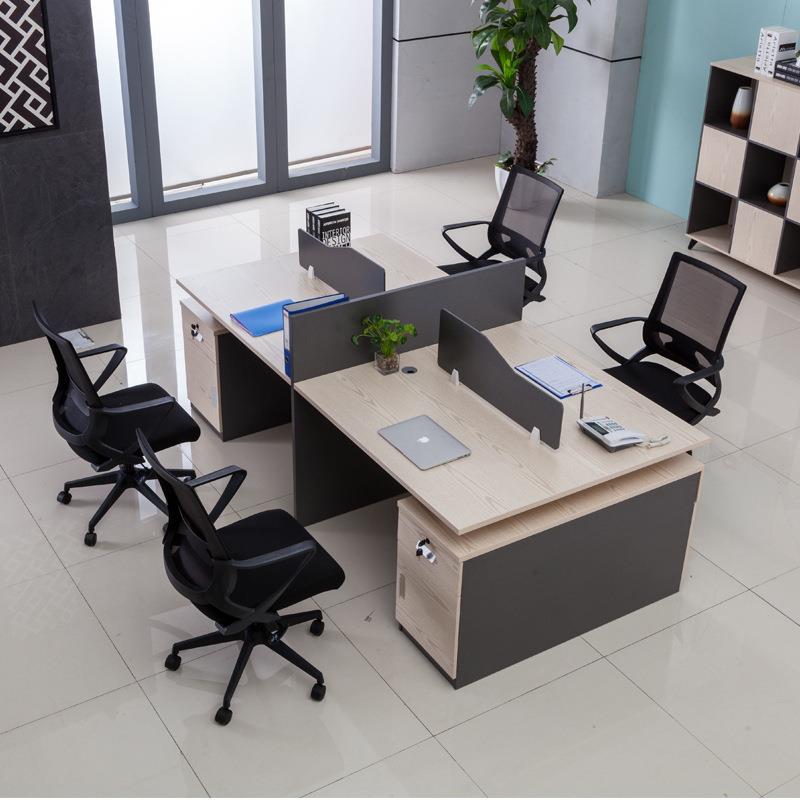 新款员工位时尚二人位简约工作位组合屏风位职员电脑桌对向办公桌