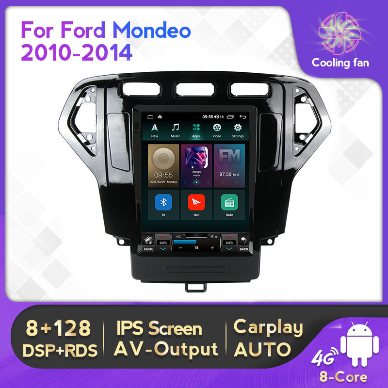 适用于福特蒙迪欧 Mondeo 10-14款7862竖屏安卓大屏中控车载导航