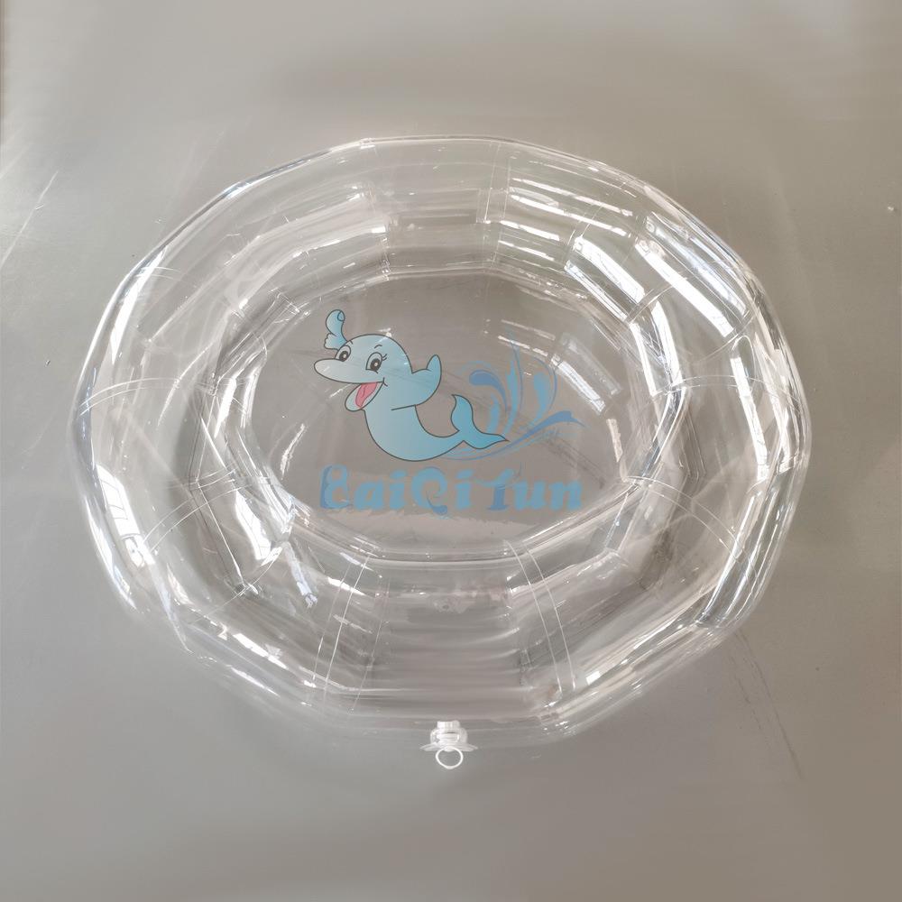 室内外儿童泳池加厚PVC透明移动充气水池摄影道具波波池