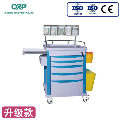 ORP800-AT10 急救推车ABS材质急救车麻醉多功能抢救车