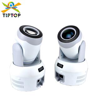 广州100瓦LED小钢炮摇头灯网线插口吸顶式带RGB跑马圈光束灯