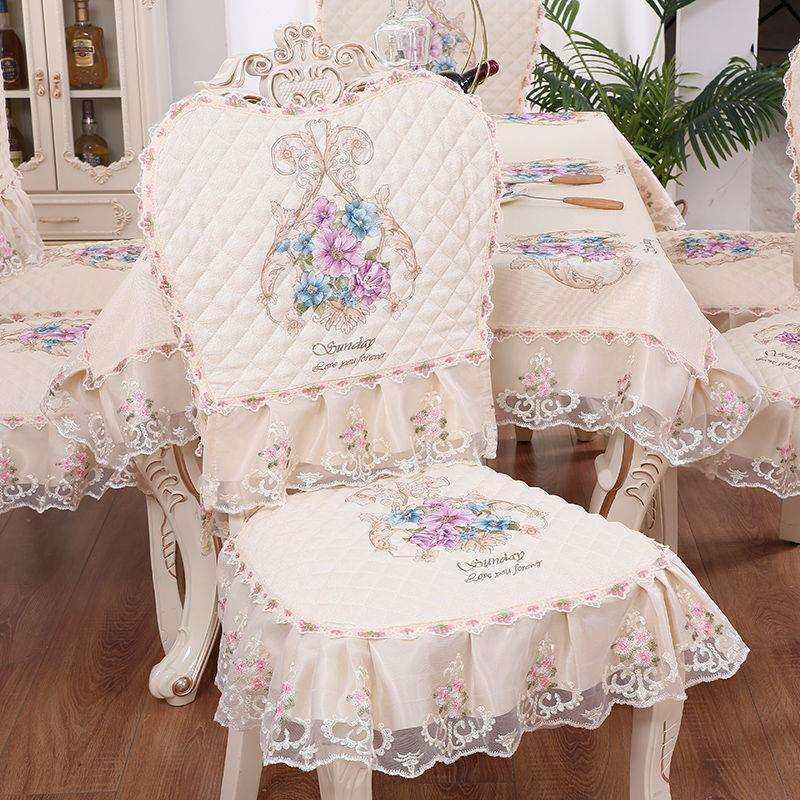 餐桌布椅套椅垫套装桌布布艺椅子套罩通用凳子餐椅套现代简约家用
