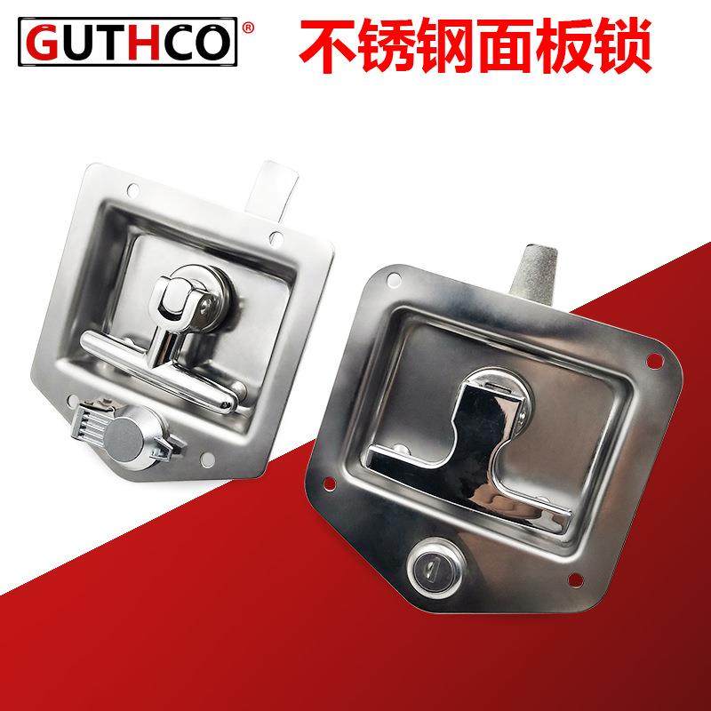 不锈钢机罩锁T形手柄面板锁机箱门锁工业设备电柜门平面锁机械锁