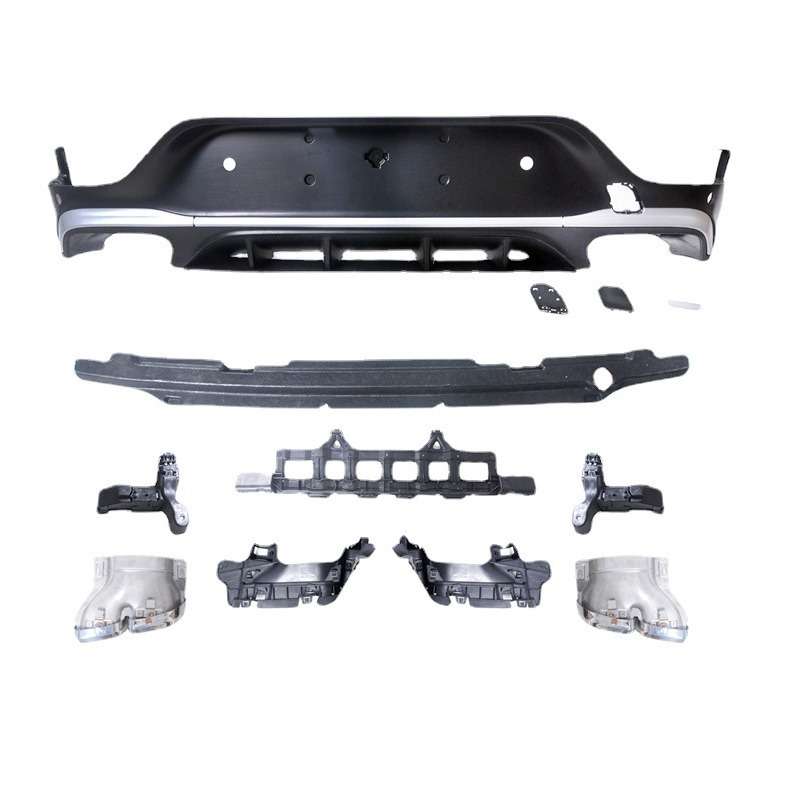 GLC43后包围适用于奔驰GLC改装尾唇尾喉AMG款GLC63四出尾喉COUPE