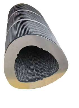 防静电覆膜聚酯布折叠式空气滤筒 348*660mm