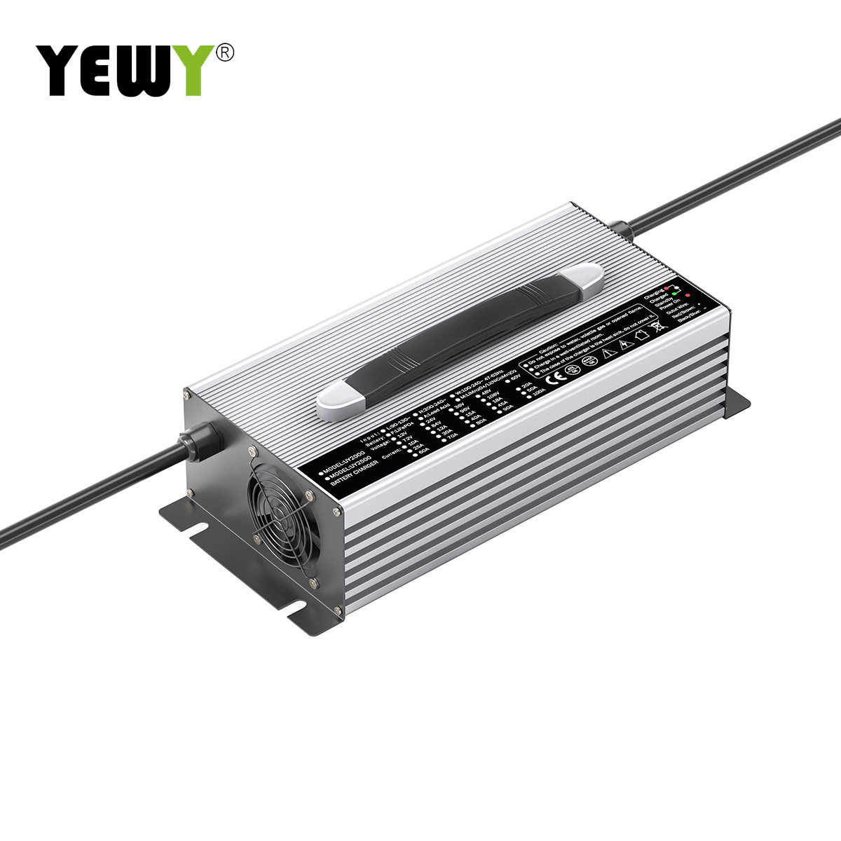 UY2000三段式智能车载充电器48V30A磷酸铁理电池充电器