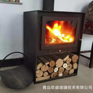 耐高温壁炉玻璃耐高温玻璃大尺寸微晶玻璃柴火炉玻璃