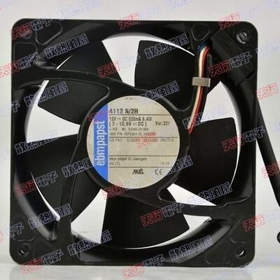 德国西德TYP4112N/2H12V6.4W1203812厘米铝框风扇