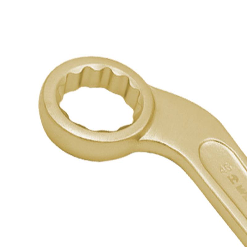 WEDO维度弯柄敲击梅花扳手 敲击扳手 铝青铜重型锤击扳手AL164