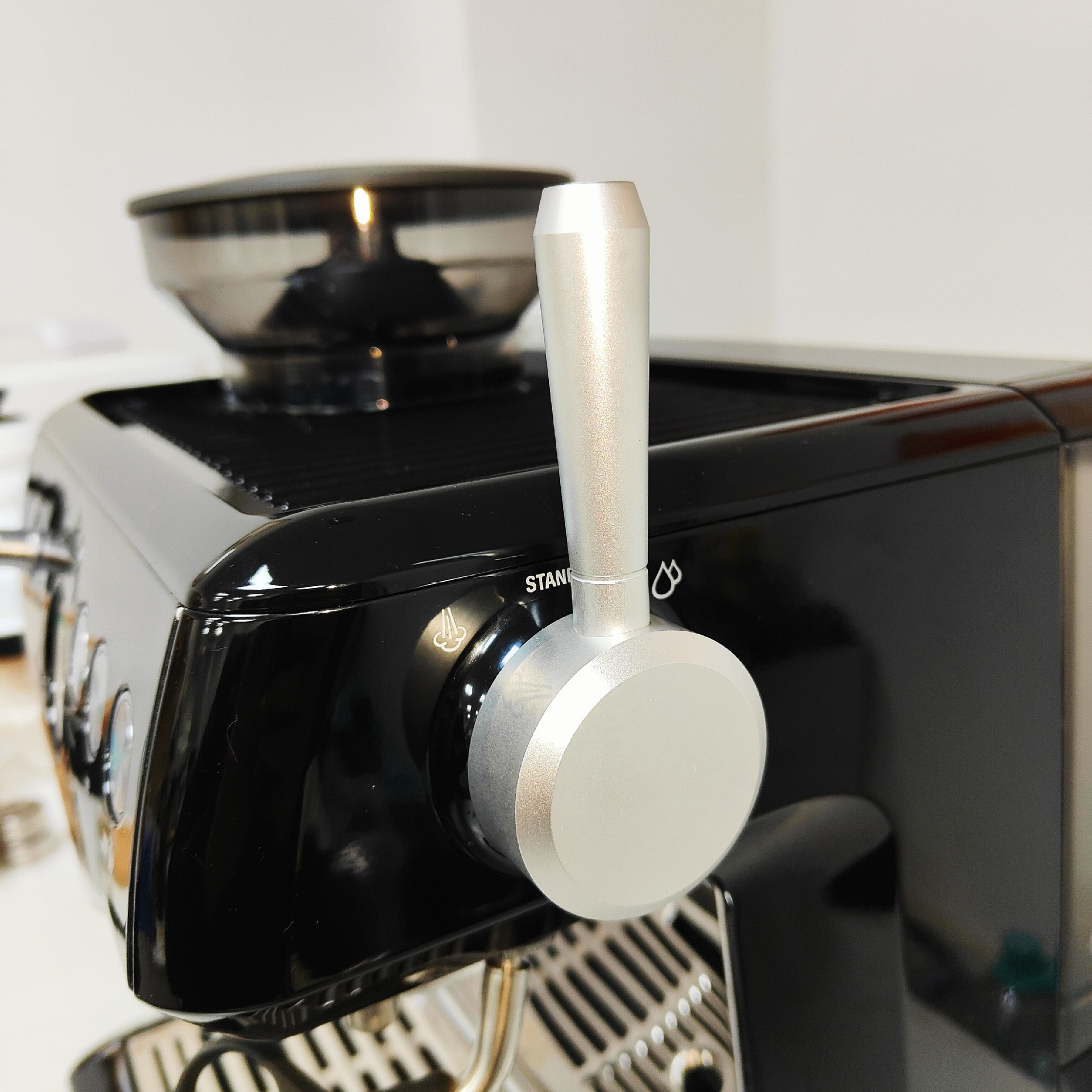 Breville铂富sage 870/875/876蒸汽开关旋钮改装拉杆外接把手拉杆