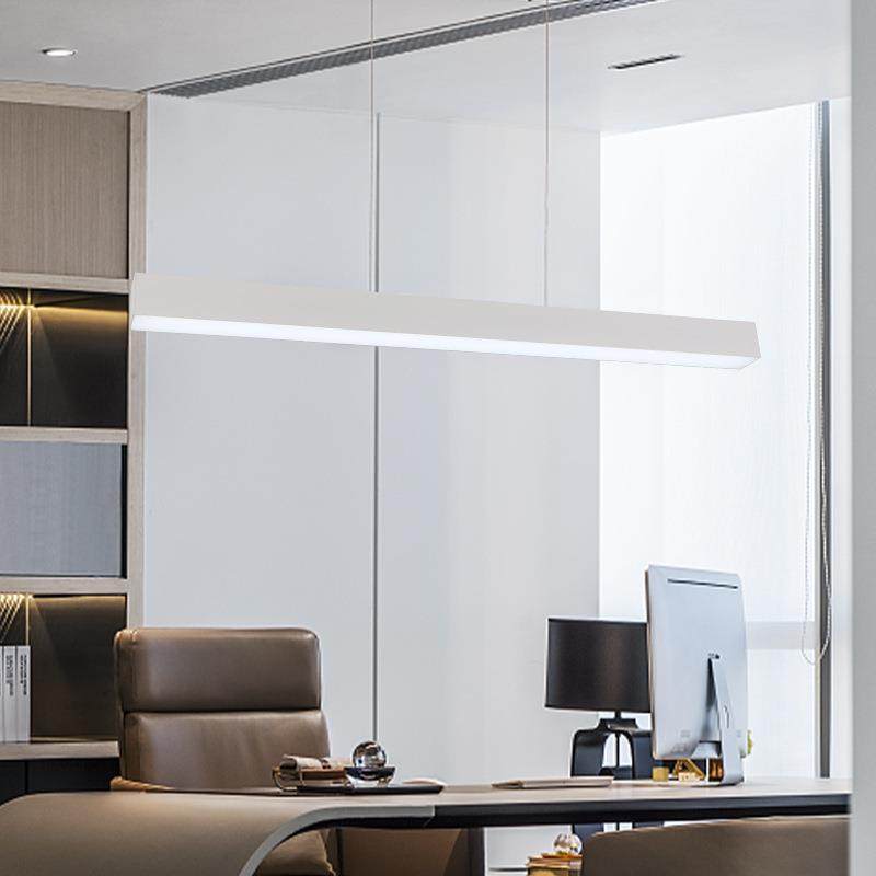 ed防眩WJY长灯商条用办公室l理发店超吸市健身房店铺专用吊灯条形
