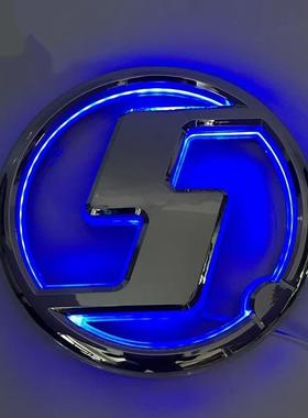 德龙EX3000X500新款新3000前面VBEM板S标LD0标发光标S圆标陕汽重