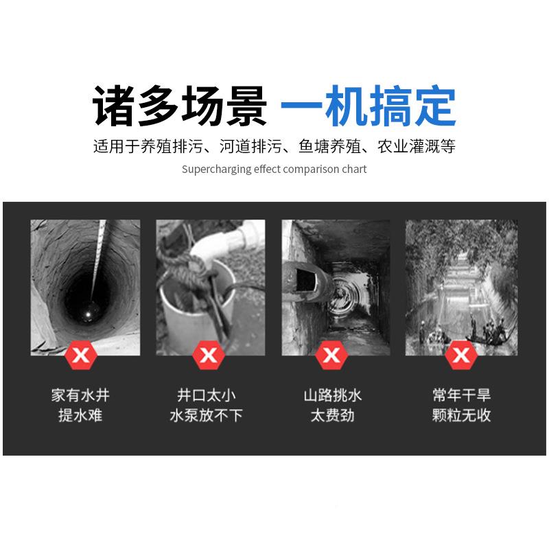 用灌溉不锈钢深井泵220V扬程深水深井水泵家用农UGV家高用抽水潜