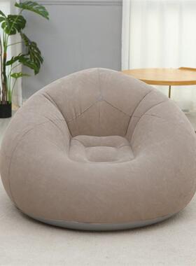 新款充气沙发单人懒沙发椅可人折叠户休外闲豆袋现厚沙CVE发床货