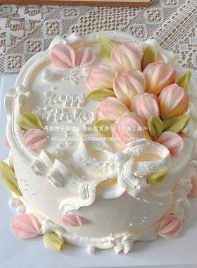 式糕裱花复古蛋糕模型韩灯箱假蛋2MER025款拍摄道具泡沫模新具雏