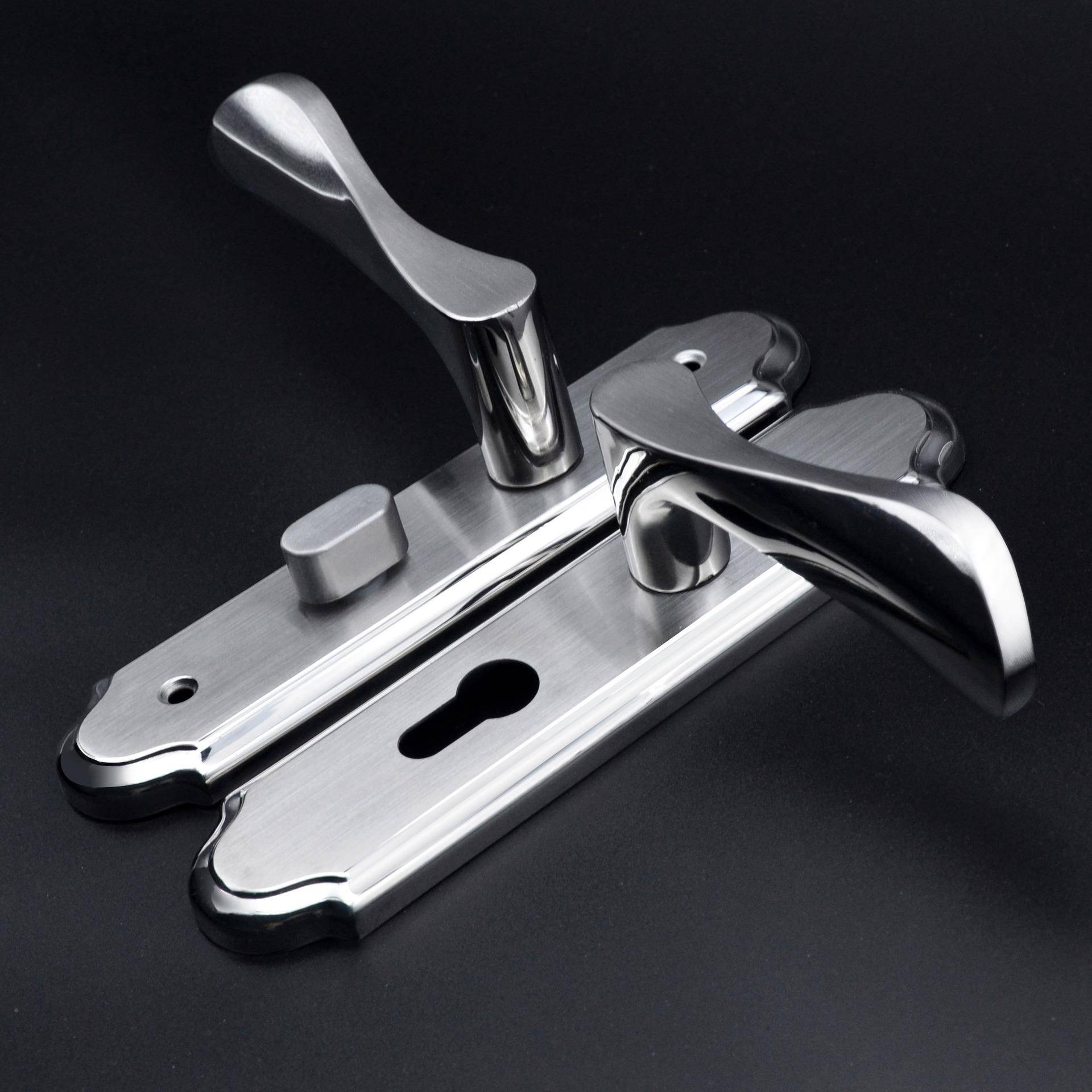 内0不锈钢PQL房间门锁酒4店工程家用公寓木门3执手锁把手静音室门