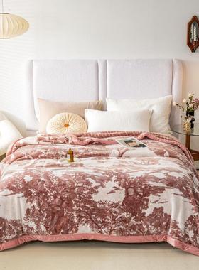 款天鹅毛毯冬季新加厚双绒层盖毯多55532功能毯双子面加绒毯子床