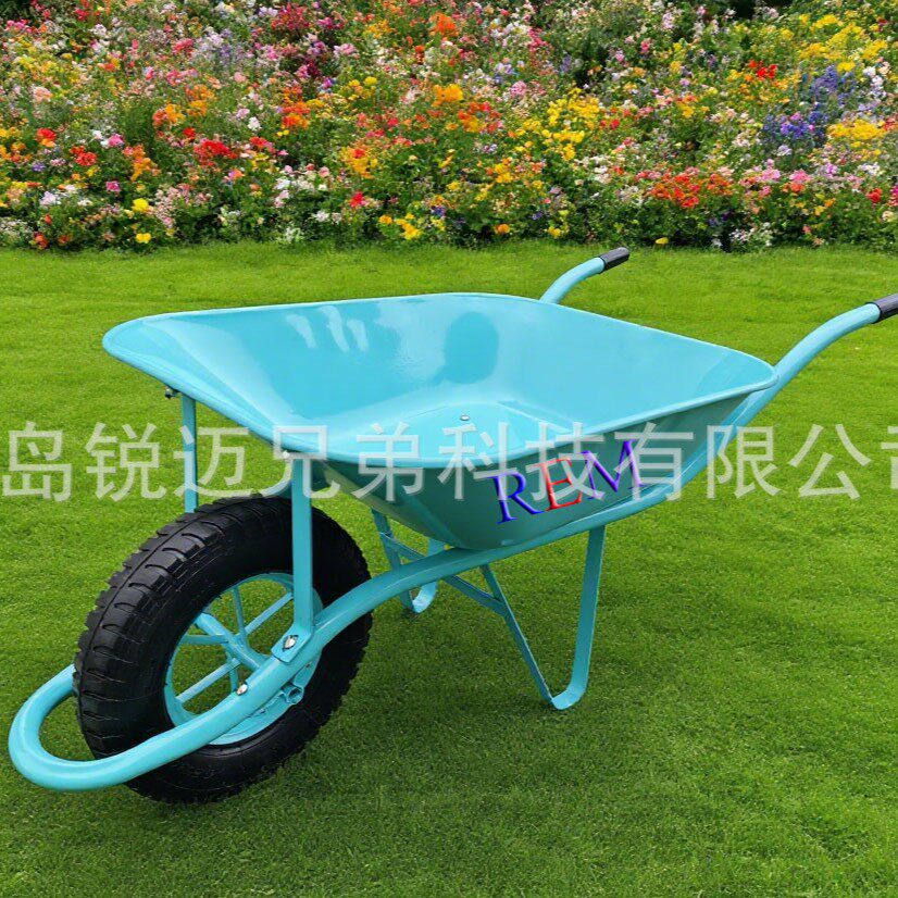 单轮农用独轮小推车货车花园建筑废料工地手推车工具WB6400