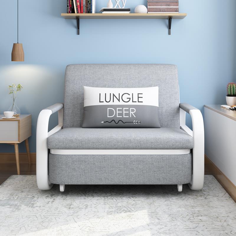 3Y布艺伸缩单人床5卧沙发床两用多功能折叠ORD小户型房室床2书02