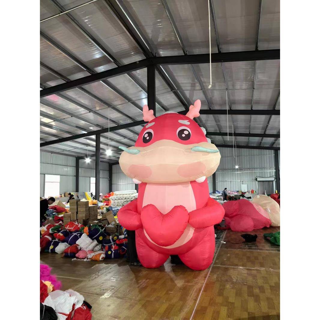 龙充气龙卡年通NED气模行走人互动大型财神吉祥充物气偶模型展览