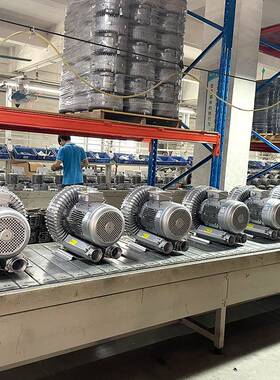 CKMR欧冠DL040H4318料鼓风机4KW高压鼓风机Vortexblow吸er漩涡气