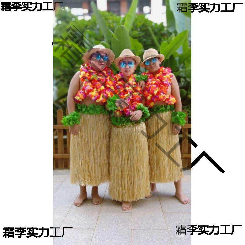干厘裙夏蹈无品牌/威米夷草裙稻草舞群茅古斯草舞蹈