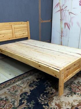 实床木双人床人床柏木床具经济出IVD租房单公租房重家庆