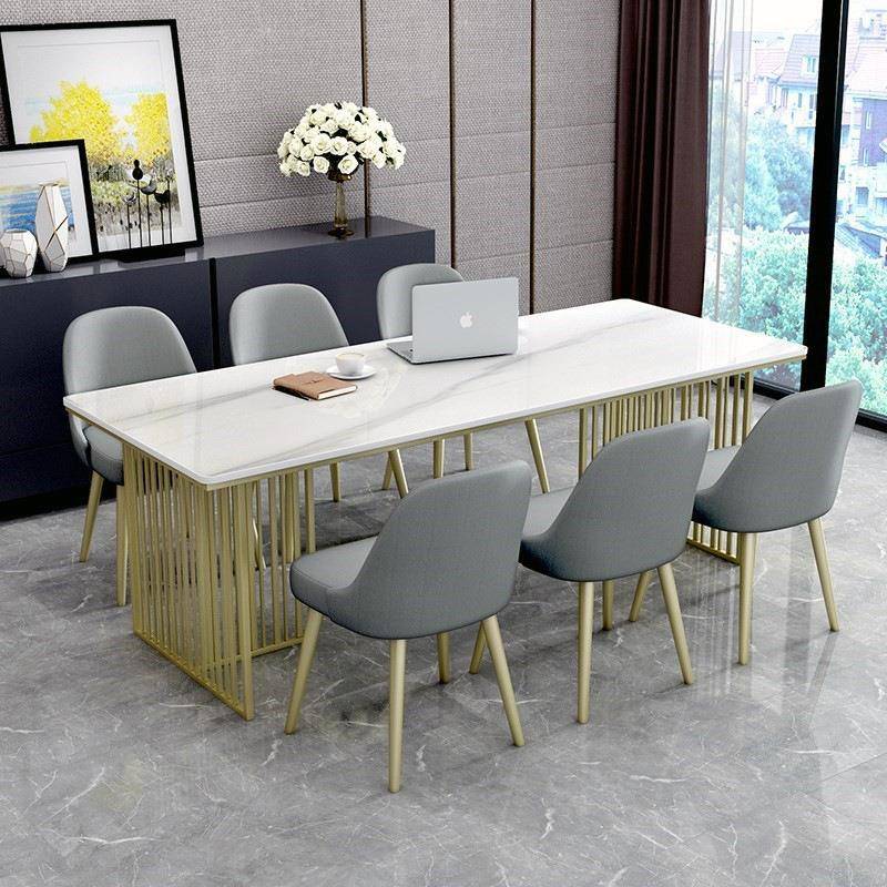 KWI亿贤岩板办桌餐洽桌支架方桌架会桌脚议架谈桌餐公桌腿铁架子