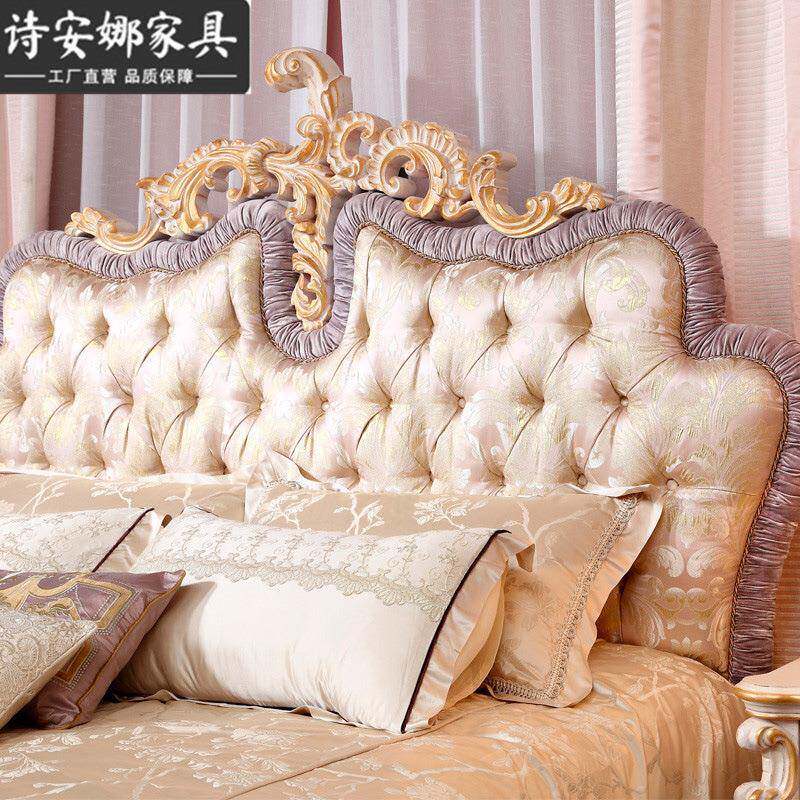 欧式实木雕花床主卧.米双人床法式.5公11主床奢DOQ华别墅8婚床宫