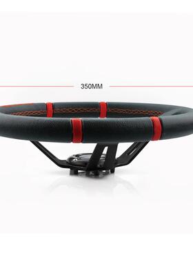 ASTP汽车改个性装改R仿竞技赛车四季方向盘1PUO装4英寸35cm手缝