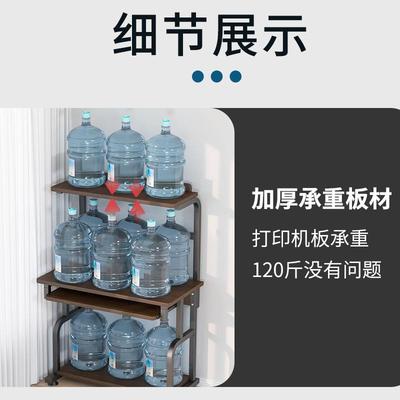 台式电脑桌家用小型卧室学习书桌书架一体多功能可放打印机办公桌