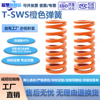 矩形弹簧T-SWS橙色弹簧
