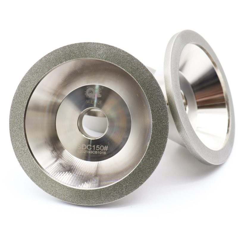 合金碗型砂轮金刚石砂轮磨刀机钻石合金砂轮100mm磨钨钢刀