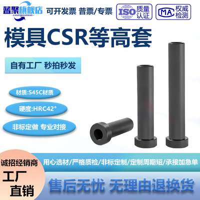 加硬CSR等高套汽车模卸料定位销套筒限位螺钉式限位D10-13-25-32